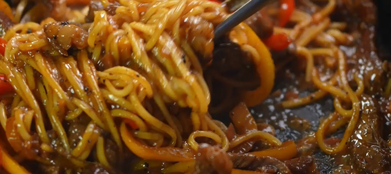 Beef Pasta with Black Truffles