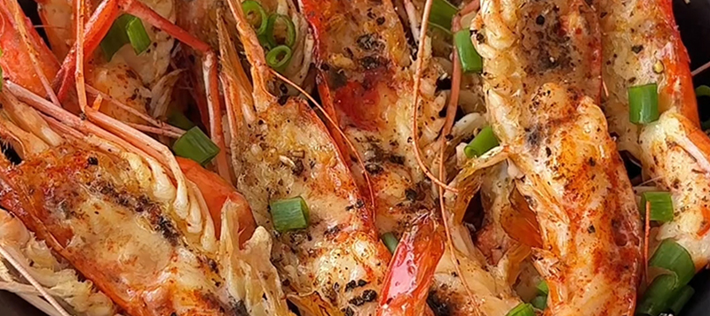 Black Pepper Grilled Shrimp